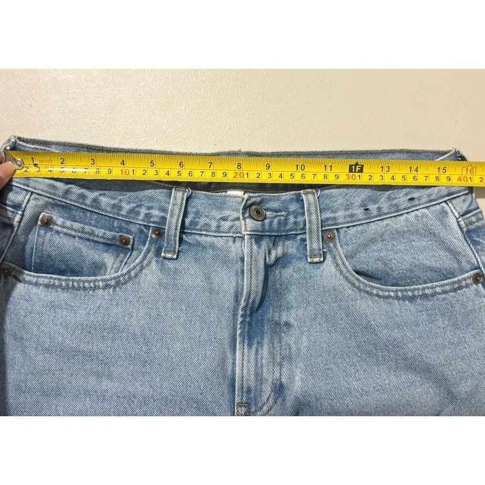 Abercrombie & Fitch Curve Love Mid Rise Barrel Jeans Blue Size 28R - Picture 10 of 12